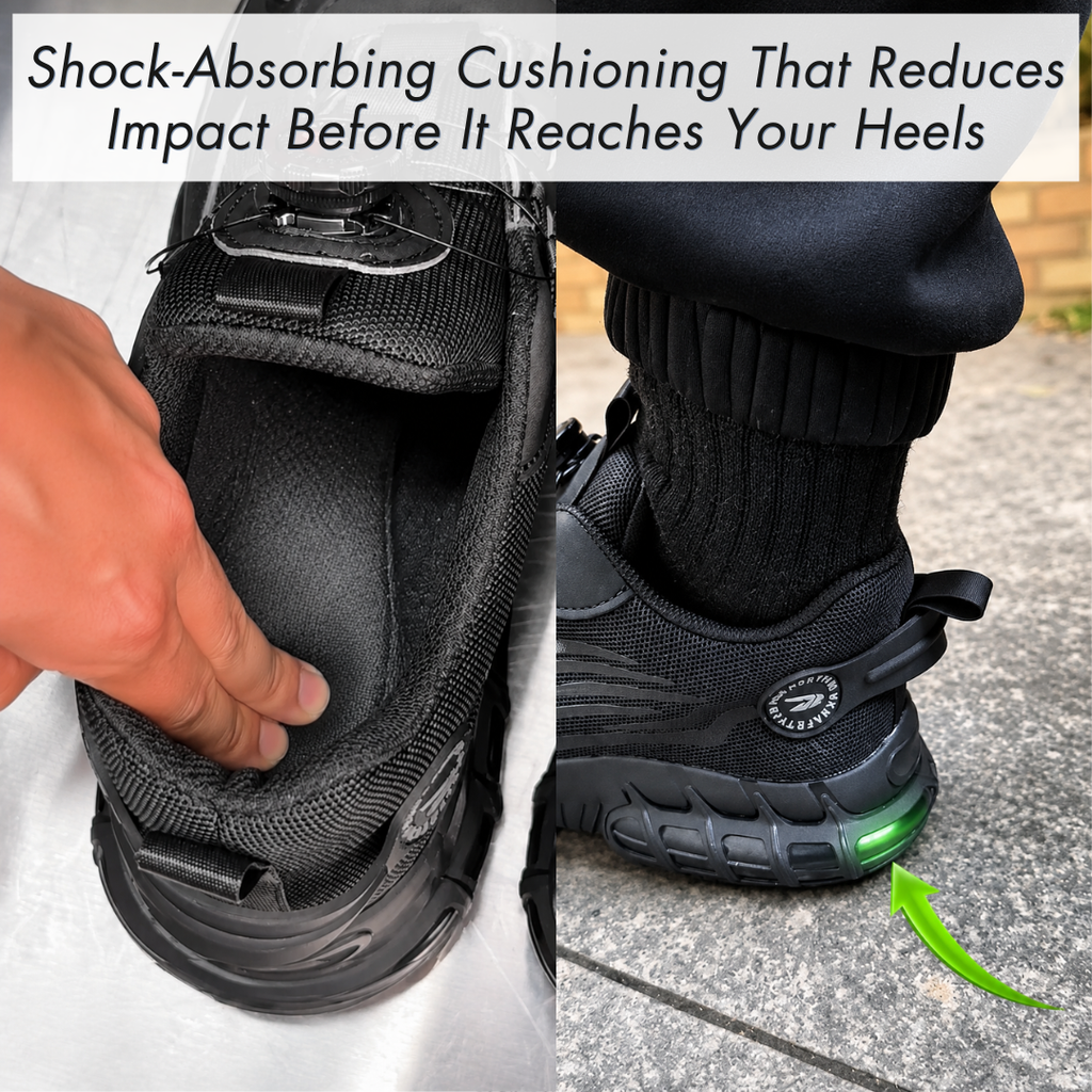 WorkRunner™ Safety Shoes with Engineered Heel Support