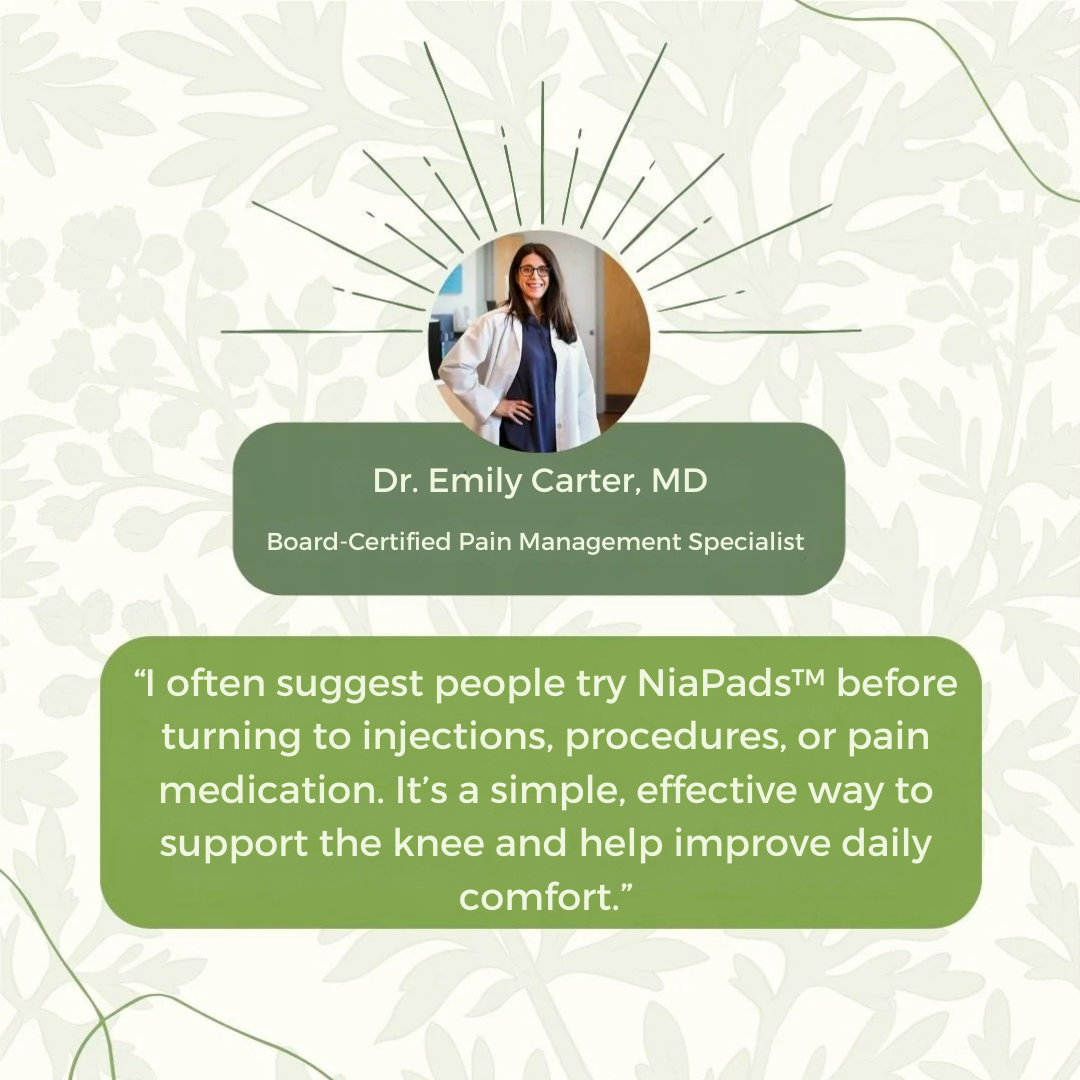 NiaPads™  Arthritis Knee Relief